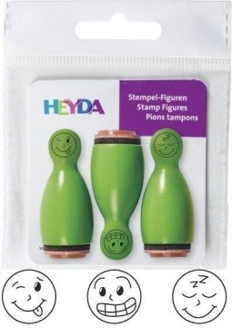 HEYDA Leseni žigi skittles smeški - zeleni 3 kosi
