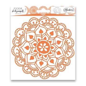 Aladine Plastična šablona - Mandala - 15 x 15 cm