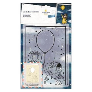 Santoro Gorjuss Žep za rezbarjenje in reliefno tiskanje - balon 15 x 21 cm