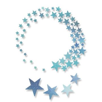 Sizzix Thinlits kovinske šablone - zvezde 5 kosov