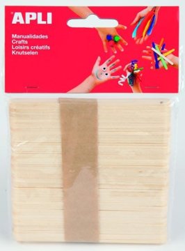 Apli paličice za sladolede 150 x 18 mm - naravne 40 kosov