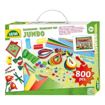 LENA Ustvarjalni kovček Jumbo ze 800 kosov