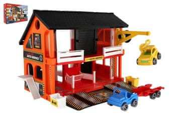 Wader Avto servis 2 nadstropji + 3 avtomobili plastični