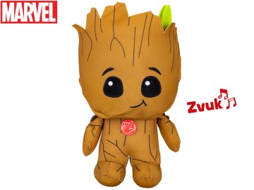 MARVEL Maščevalci Groot plišast 30 cm na baterije z zvokom