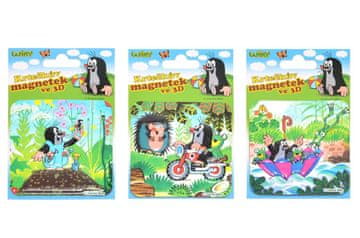 Wiky Magnet 3D Krtek plastika 8x8cm 3 vrste v vrečki 8x11,5cm