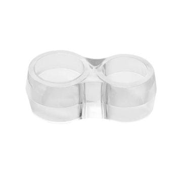 Walteco Zaščita za vratno kljuko, dvojna, plastična, prozorna