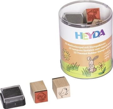 HEYDA Komplet lesenih žigov - pomlad