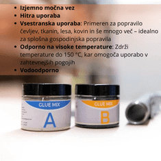 Smania Super močna lepilna mešanica GlueMix | Močno lepilo | Večnamensko lepilo