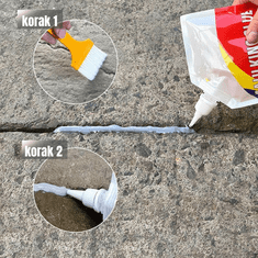 Smania Tesnilna masa za beton FlexBond (250 ml) | Popravilo razpok v betonu | Vodoodporna masa za beton | Tesnilo za zunanje površine