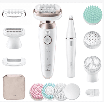Braun Silk‑épil 9 9‑580 Flex 3D SkinSpa, bel‑zlati, Epilator