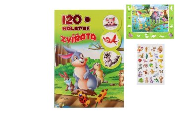 Foni Book Delovni zvezek z nalepkami Živali + 120 nalepk CZ različica 21x30cm