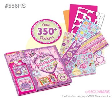 Alltoys Komplet kartic in nalepk za princeske