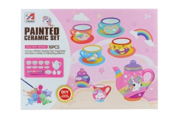 Slikarstvo čajni set enorožci