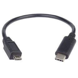 PremiumCord Adapter USB-C/male - USB2.0 Micro-B/male, 0,2 m