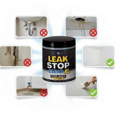 Smania Vodoodporna tesnilna masa LeakStopClearXL | Prosojna zaščitna masa | Prozorna tesnilna pasta | Tesnilna masa za razpoke