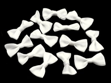 Poroka / pentlje za perilo 12x25 mm saten - Off White (50 kosov)