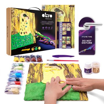 OKTO SENSOTY ART umetniški set "Poljub" 30x40 cm