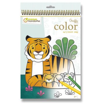 Avenue Mandarine Barvna stran Graffy Barva - Divje živali