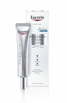 Eucerin Krema za oči proti staranju SPF 15 Hyaluron-Filler 3x EFFECT 15 ml