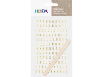 HEYDA Propisoty 10 x 19 cm - črke zlate barve