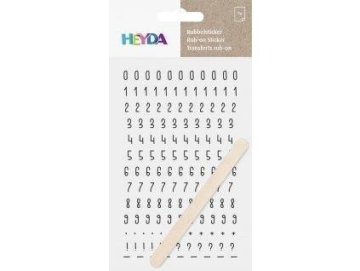 HEYDA Propisoty 10 x 19 cm - številke črne