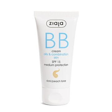 Ziaja BB krema za mastno in mešano kožo SPF 15 Dark/Peach Tone (BB krema) 50 ml