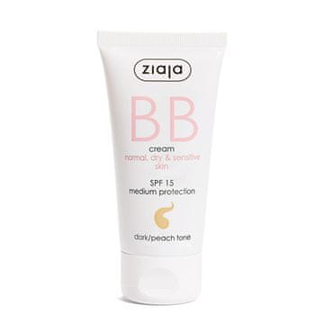 Ziaja BB krema za normalno, suho in občutljivo kožo SPF 15 Dark/Peach Tone (BB krema) 50 ml