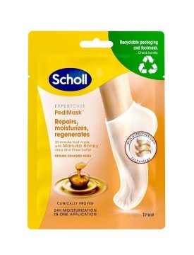 Scholl Expert Care PediMask (maska za noge z medom iz manuke) 1 par