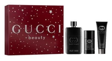 Gucci Guilty Pour Homme Eau de Parfum - EDP 90 ml + gel za prhanje 50 ml + trdi dezodorant 75 ml