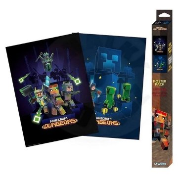 Set plakatov Minecraft: Dungeons 2 kosa