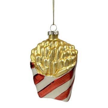 Toro BOŽIČNI OKRASEK S FRITAJO 7X4X11,5CM STEKLO