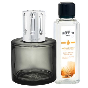 Maison Berger Paris Darilni komplet katalitična svetilka Aroma Energy siva + polnilo Sparkling Zest 250 ml
