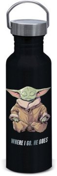 Mandalorijanska aluminijasta vijačna steklenica - Grogu