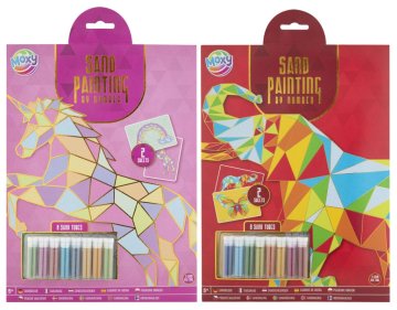 Poslikava s peskom s številkami A4 2 kosa