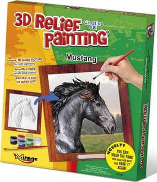 Mirage Hobby Reliefno slikarstvo 3D slikarstvo Kreativni komplet: Mustang