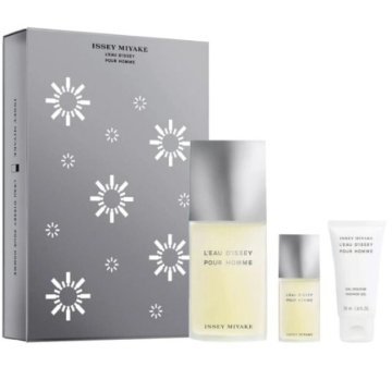 Issey Miyake L´Eau D´Issey Pour Homme - EDT 125 ml + gel za prhanje 50 ml + EDT 15 ml