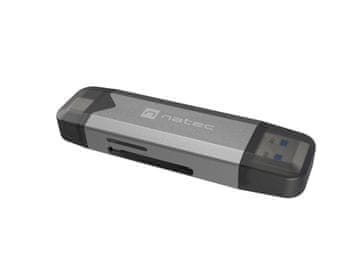 Natec SCARAB 3 USB-A + USB-C 3.1 GEN 1/microSD/microSDHC/microSDXC/SD/SDHC/SDXC/T-Flash bralnik kartic