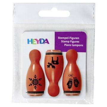 HEYDA Leseni žigi keglji - rdeči