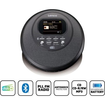 LENCO CD-500BK diskman BT, radio DAB+/FM