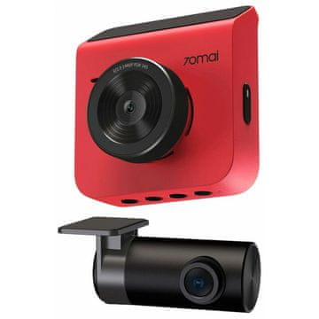 70mai Dash Cam A400 QHD + zadnja kamera RC09 Set rdeča