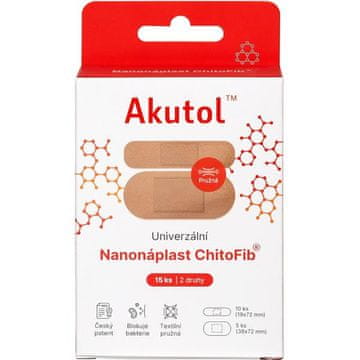 Akutol Nanonaplastični ChitoFib, univerzalno pakiranje - 15 kosov