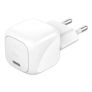 Belkin 30W USB-C Power, stenski polnilec, bel