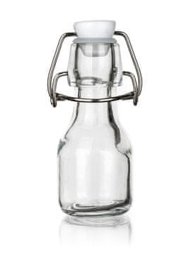 Steklenica z vzvodnim pokrovčkom 70ml kvadratno steklo YARA