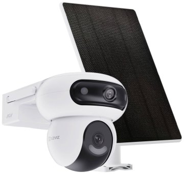 EZVIZ IP kamera HB90 komplet/ PTZ/ Wi-Fi/ 2x 4Mpix/ zaščita IP65/ dvojni objektiv 2,8 + 6 mm/ H.265/ IR do 35 m/ + 8W sončna plošča
