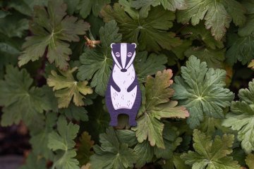 BeWooden Lesena nalepka za steno in drugje jazbec