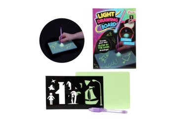 Teddies Miza za pisala z nevidnim črnilom s črnilom, ki se sveti v temi in deluje na baterije