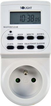 Solight DT03 Digitalno časovno stikalo, 16 načinov, LCD