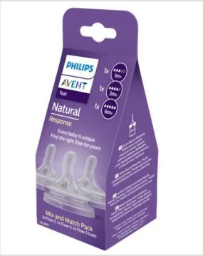 Philips AVENT Natural Response Mix sesek 1m+,3m+,6m+, 3 kosi