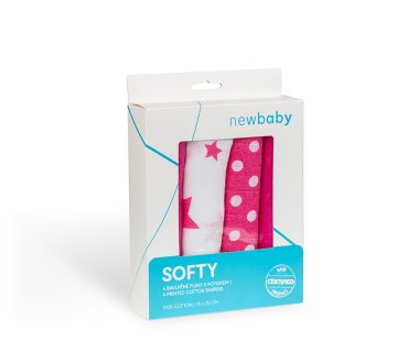 Bombažne plenice s potiskom 4 kosi - 70x70 cm