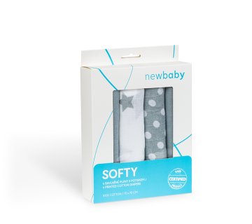 Bombažne plenice s potiskom 4 kosi - 70x70 cm